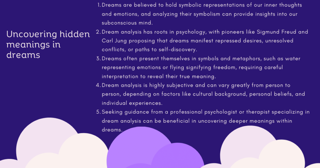 Uncovering hidden meanings in dreams